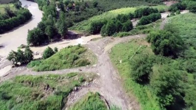 siddetli yagis - Ordu'daki sel - Yıkılan köprüler havadan görüntülendi (1)  Videosu