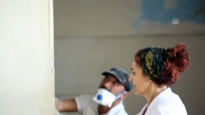 Bu okulun sıvasından boyasına öğretmenler yapıyor - ESKİŞEHİR
