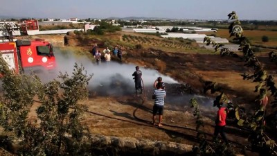 itfaiye araci - Serik'te yangın - ANTALYA Videosu