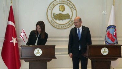 bakanlik - Soylu, KKTC'li mevkidaşı Baybars ile görüştü - ANKARA  Videosu