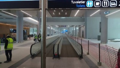 yuruyen merdiven -  Açılmasına 46 gün kala İstanbul Yeni Havalimanı havadan görüntülendi  Videosu