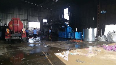 atik tesisi -  Katı atık ayrıştırma tesisindeki çöpler yandı  Videosu