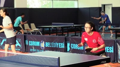 ispanya - Masa tenisinde Avrupa Şampiyonası hazırlıkları - ÇORUM Videosu