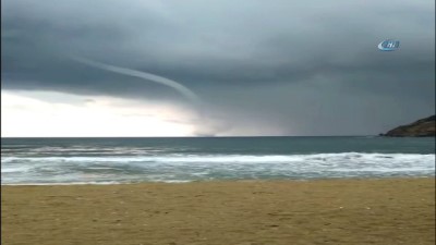  Erdek'te çıkan hortum böyle görüntülendi