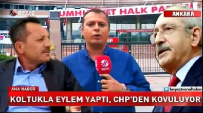 Koltukla eylem yapan CHP'li ihraç ediliyor