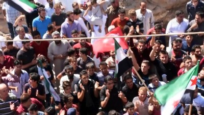 rejim karsiti - İdlib'de rejim karşıtı gösteriler düzenlendi - SURİYE Videosu