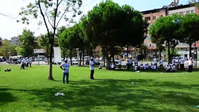  Başkan çöp topladı 