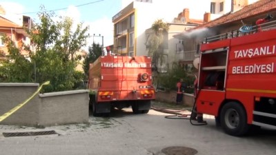  Tavşanlı’da 2 katlı evde yangın