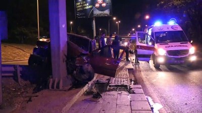 Başkentte trafik kazası iki yaralı - ANKARA 