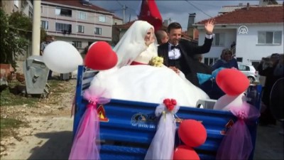 Patpattan gelin arabası yaptılar - MANİSA