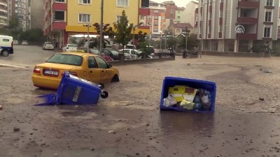 Sağanak ve dolu su baskınlarına neden oldu - BİLECİK