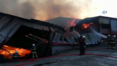  Tekstil fabrikasında korkutan yangın
