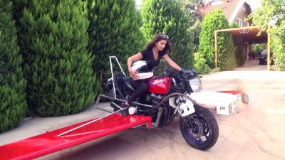kahkaha - 'Uçan motosiklet' hayaliyle motoruna kanat ve pervane taktı - ANTALYA  Videosu