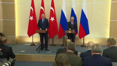 Erdoğan: 'Silahlardan arındırılmış bir bölge oluşturulmasını kararlaştırdık' - SOÇİ