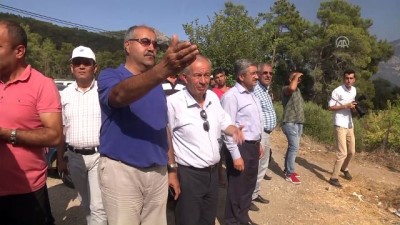 Kumluca'da orman yangını - Rüzgarla birlikte alevler yön değiştirdi (5) - ANTALYA