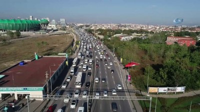 ogretmen -  Okulların açıldığı ilk gün Bursa trafiği havadan görüntülendi  Videosu