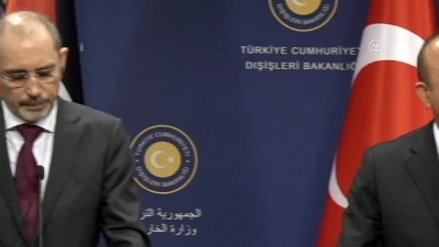 Ortak Basın Toplantısı - Ürdün Dışişleri Bakanı Eymen es-Safedi - ANKARA 