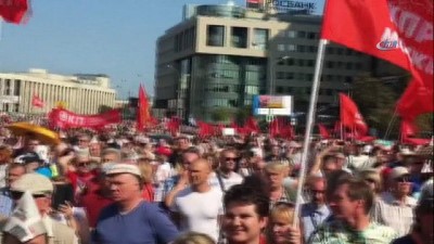  - Rusya’da Binlerce Kişi Emeklilik Reformunu Protesto Etti