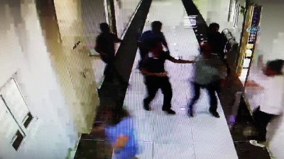 kirkoy -  Adliye nezaretinden kaçan şüpheli, katibi darp etti  Videosu