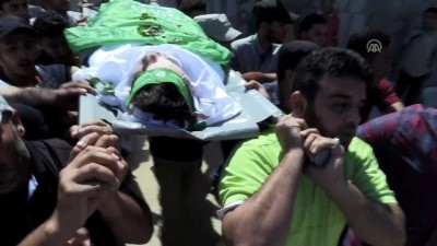 israil - Gazze şehidini uğurladı - GAZZE  Videosu