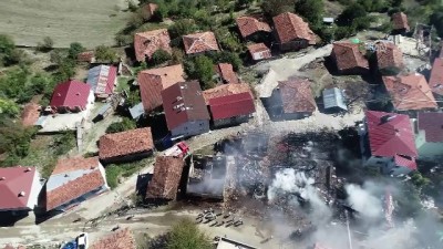 Köyde yangın - Drone görüntüsü - SAMSUN