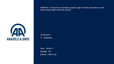 Köyde yangın - SAMSUN 