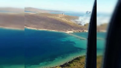  Ayvalık’ta korkutan yangın 