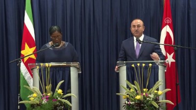 Çavuşoğlu-Beighle ortak basın toplantısı - PARAMARİBO