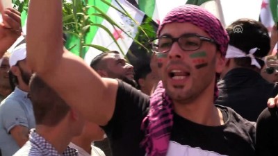 ozgurluk - İdlib'deki rejim karşıtı gösterilerde Türkiye'ye teşekkür mesajları - İDLİB Videosu