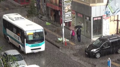  Kars’ta dolu yağışı etkili oldu