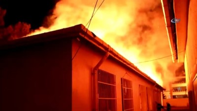 okul binasi -  Tekirdağ'da okul binası gece yarısı alev alev yandı  Videosu