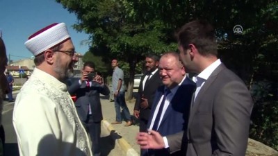 Diyanet İşleri Başkanı Erbaş, imam olarak görev yaptığı köyü ziyaret etti - EDİRNE
