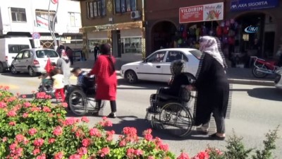 yardim kampanyasi -  Engelli araçları ile konvoy oluşturup şehir turu attılar  Videosu
