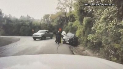 Kör virajda ezilmekten son anda kurtuldular 