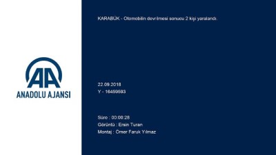 Otomobil devrildi: 2 yaralı - KARABÜK