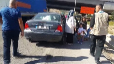 yakit deposu -  Akaryakıt yola döküldü 17 araç birbirine girdi Videosu