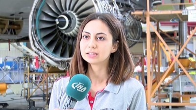 makyaj malzemesi -  THY'de uçaklara kadın eli değdi...Kadınların uçak teknisyenliğine ilgisi arttı  Videosu
