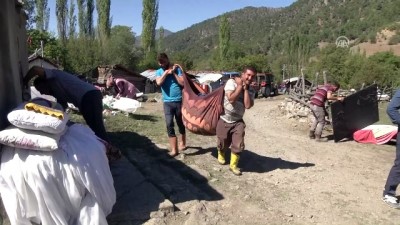 Kastamonu'daki yangını soğutma çalışmaları 