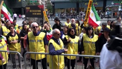 iranlilar -  İran Cumhurbaşkanı Ruhani ABD'de Protesto edildi  Videosu