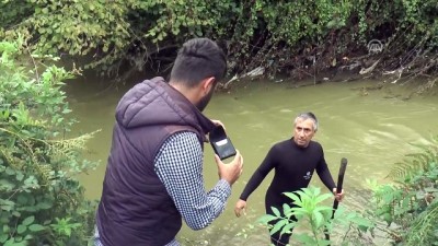 Dereye düşen otomobilin sürücüsü kayboldu (2) - DÜZCE