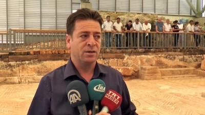  1500 yıllık mozaik görücüye çıktı 