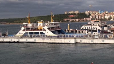 feribot iskelesi -  Çanakkale'de deniz ulaşımına fırtına engeli Videosu