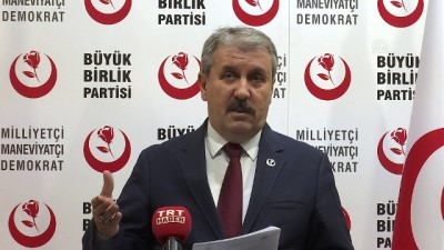 Destici: 'Kişilerin kişilere karşı işlediği suçlarda Meclisin af yetkisi olmamalıdır' - ANKARA 