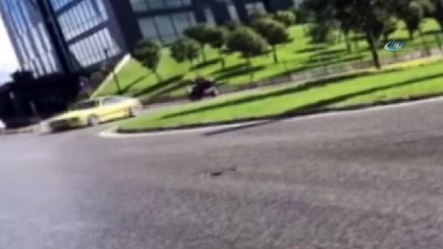 amator kamera -  İstanbul’da kavşak magandasının “drift” terörü kamerada  Videosu