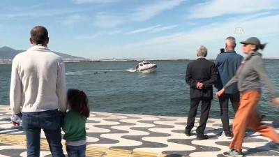 kordon - Senaryo gereği denize düşen kişi kurtarıldı - İZMİR  Videosu