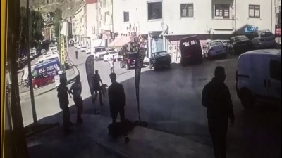  Bisikletli çocuğun yaralandığı feci kaza kamerada 