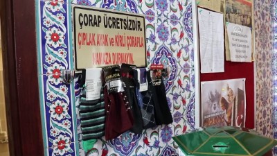 Camide askıda çorap uygulaması - BURDUR