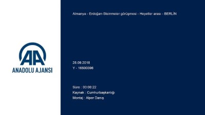 Erdoğan-Steinmeier görüşmesi - Heyetler arası - BERLİN 