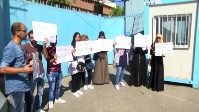 multeci - Lübnan'daki Filistinli öğretmenlerin UNRWA'dan kadro talebi - BEYRUT Videosu