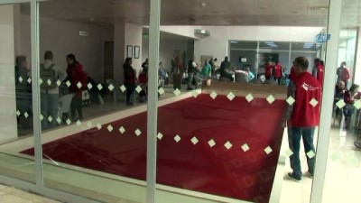  Sulltangazi'de yanan huzurevinin içi görüntülendi 